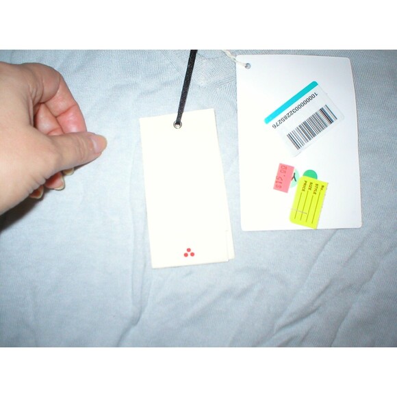 New Peuterey NWT Mens Designer Linen Cotton Light Gray Silver Sweater XXL Soft - Picture 3 of 5